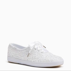 Glitter & Sparkle White Kate Spade Keds for Bride